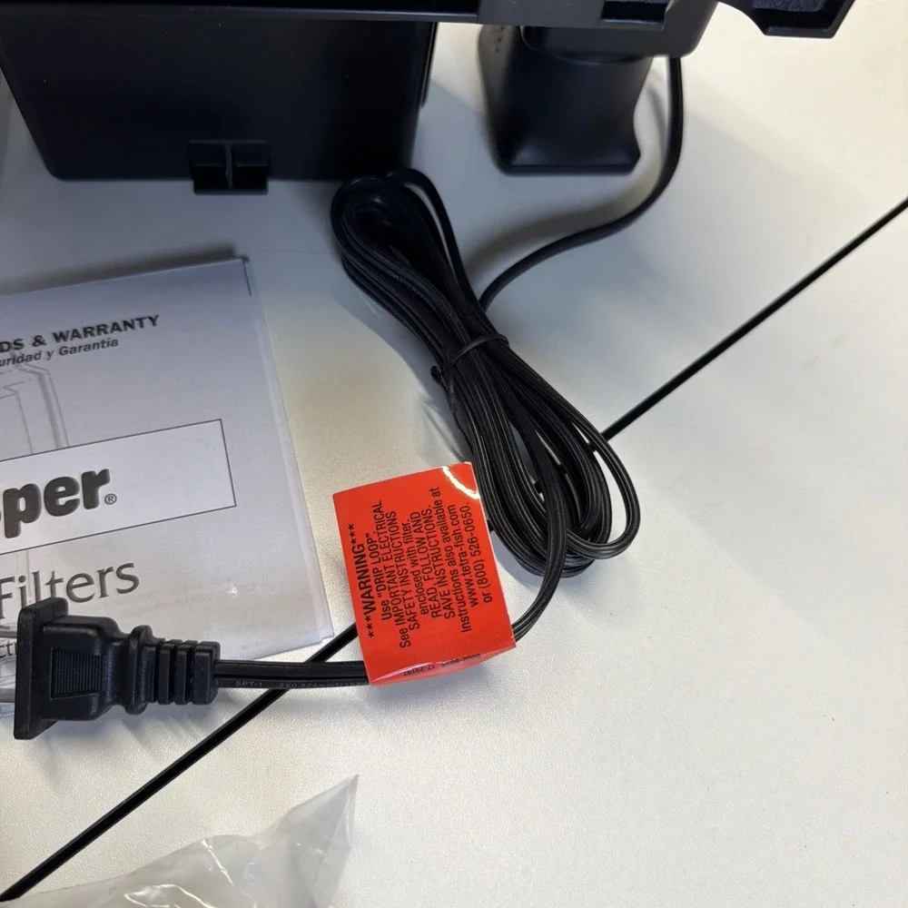 TETRA WHISPER 40 POWER FILTER 200 GPH for  AQUARIUMS up to 40 GALLONS